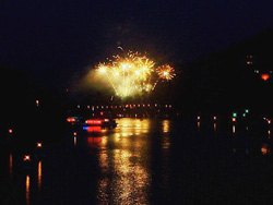 Heidelberger Schlossbeleuchtung mit Feuerwerk