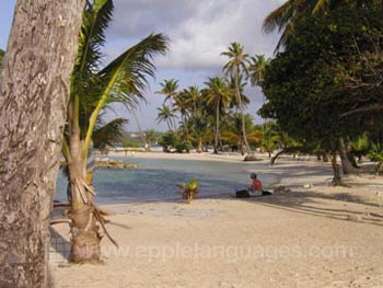 Am Strand entspannen