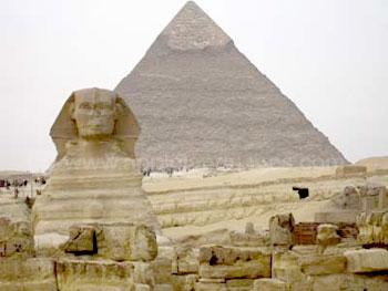 Die Sphinx und die Pyramiden von Gizeh