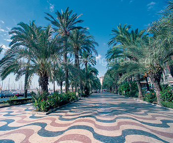 Die Promenade in Alicante