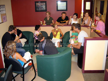 Students in the lounge