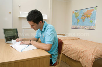 Student in residence accommodation