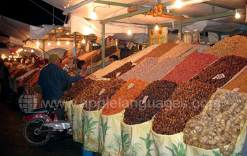 A traditional Moroccan market