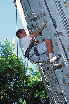 Rock climbing lesson