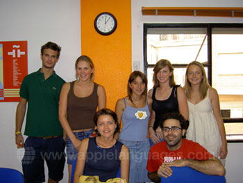 Students with teacher