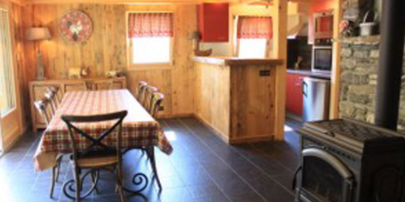 Kitchen in chalet