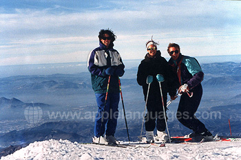 Skifahren in der Sierra Nevada
