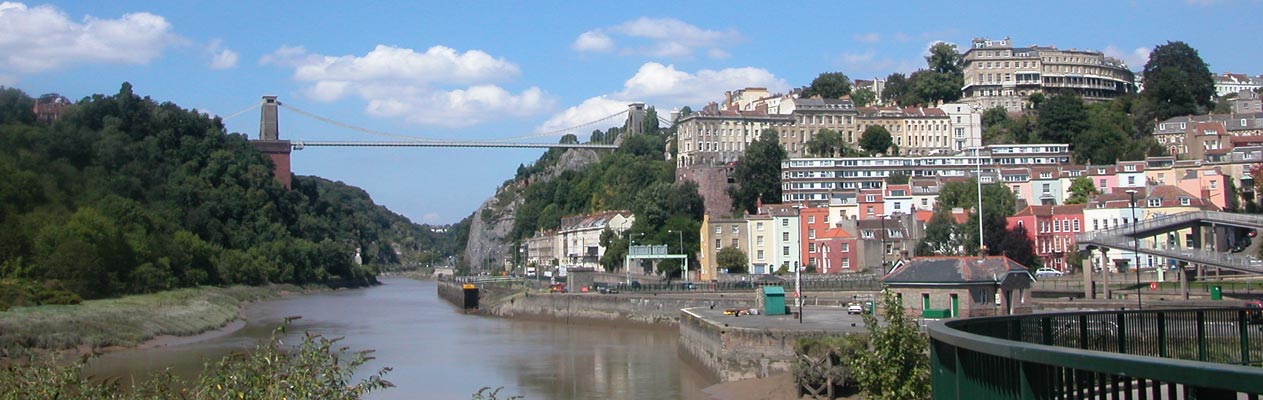 Bristol und die Clifton Suspension Bridge 