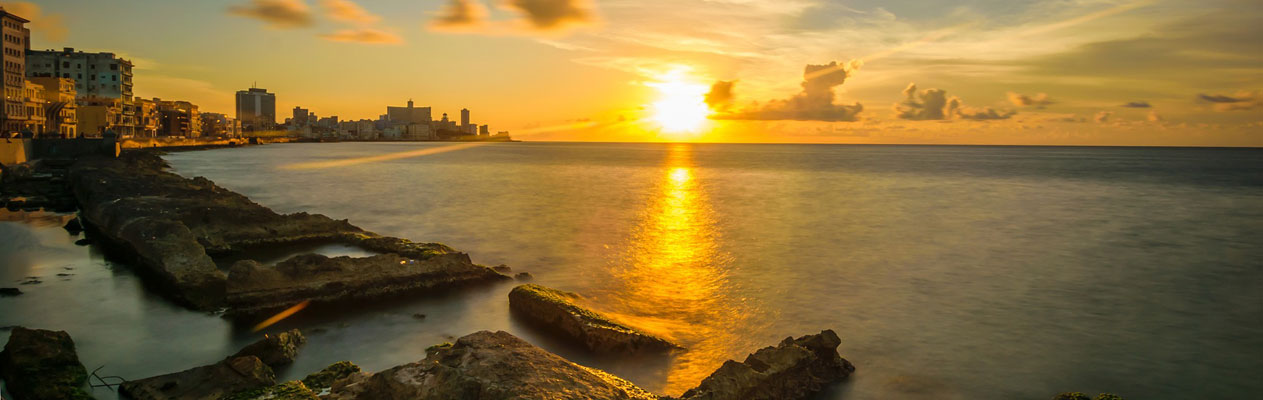 Sonnenuntergang in Havana, Kuba