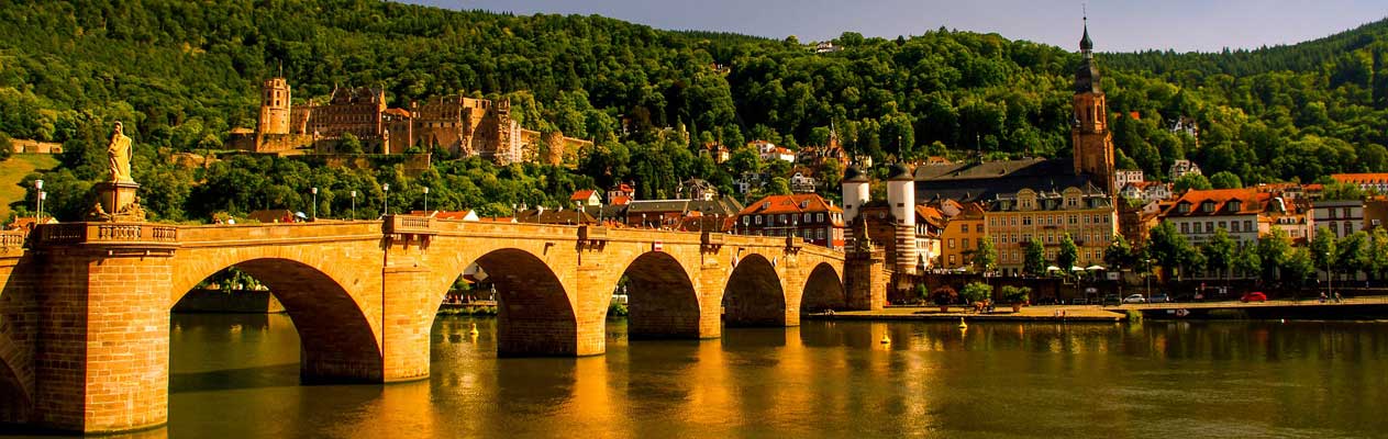 Heidelberger Schloss und die Alte Brücke, Deutschland