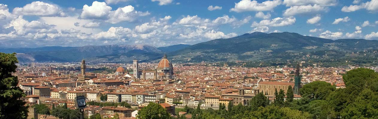 Ausblick auf Florenz, Italien