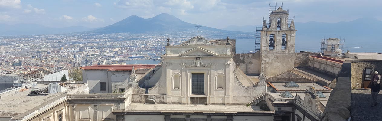Der Vesuv vom Castel Sant'Elmo, Neapel