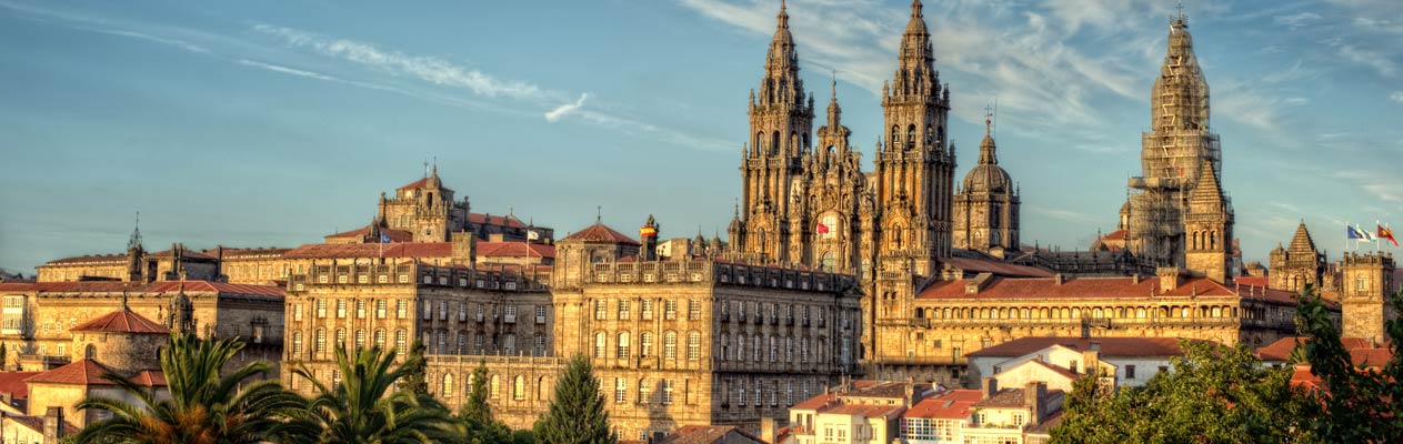 Aussicht auf Santiago de Compostela